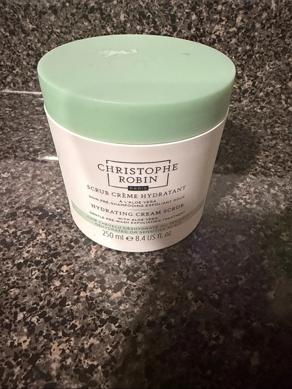 Christophe Robin Hydrating Cream Scrub with Aloe Vera - Mint Green
